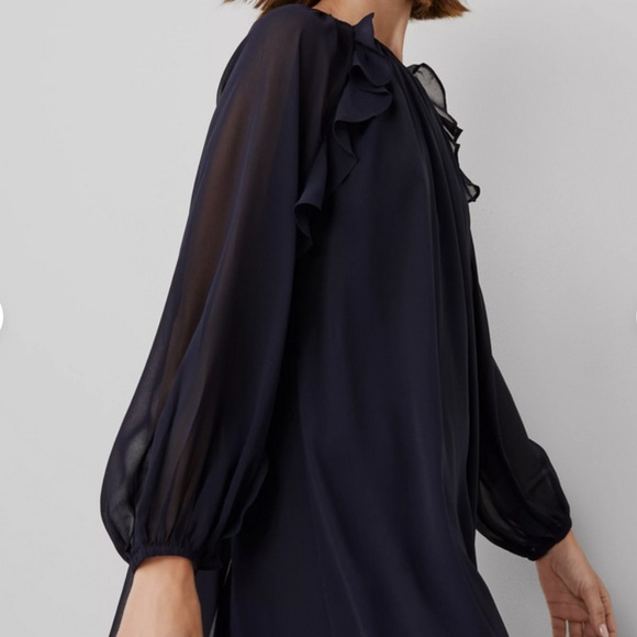 ANN TAYLOR FLOWY CHIFFON MAXI DRESS SIZE 6P NWT - Picture 2 of 5